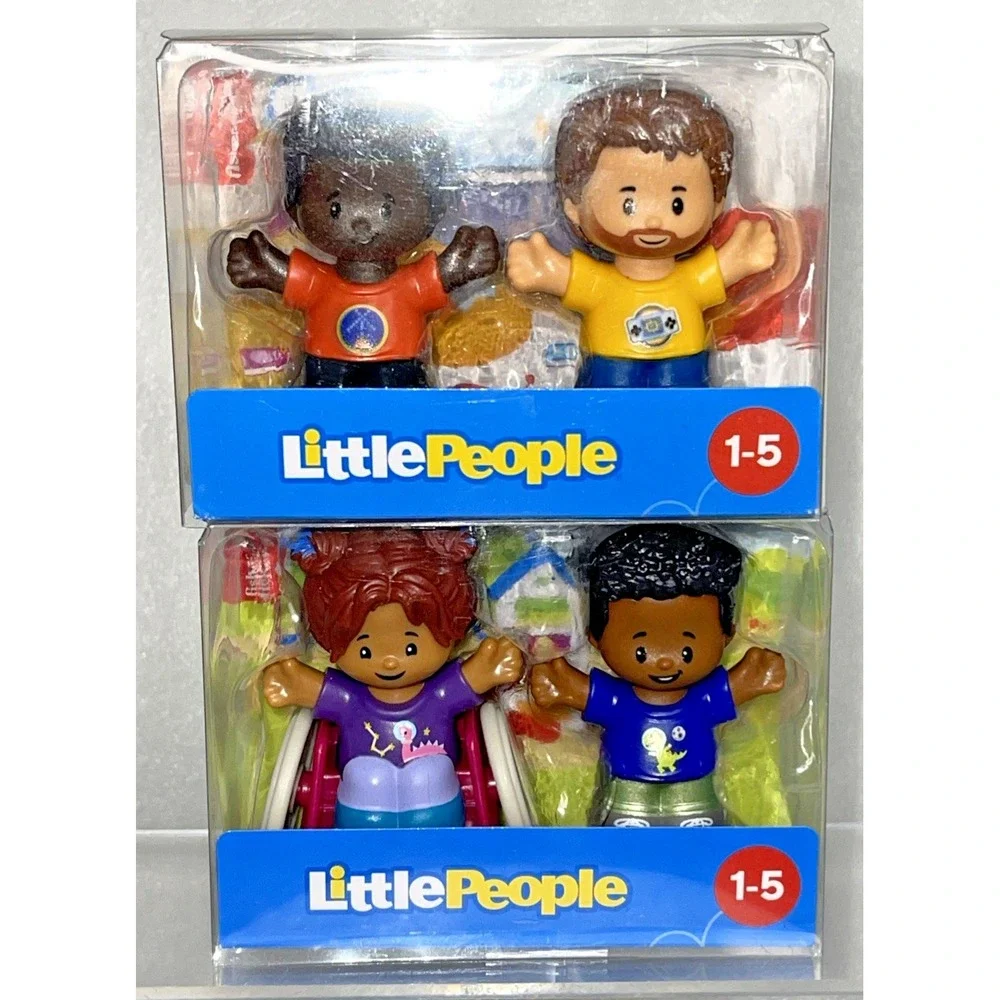 Fisher-Price Little People Figure Sets Friends w/ Space Dinosaur Shirts & Gamers